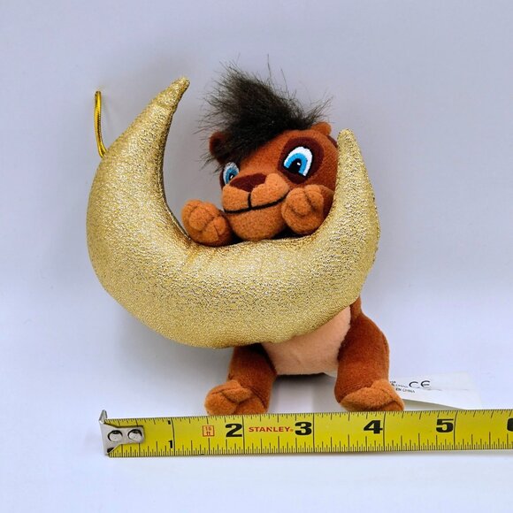 Scar Disney Christmas Ornament Holiday Plush Toy Gold Moon 2002 The Lion King - Picture 3 of 8